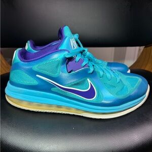 Nike LeBron 9 Low Summit Lake Hornets Men's Size 13 Blue Shoes (510811-400) used